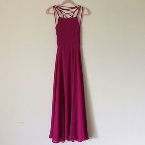 Magenta Backless Maxi GORGEOUS!!